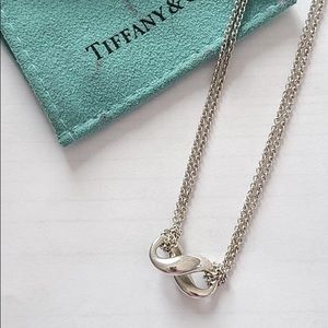Tiffany & Co. .925 Sterling Silver Infinity Eternity Pendant Necklace